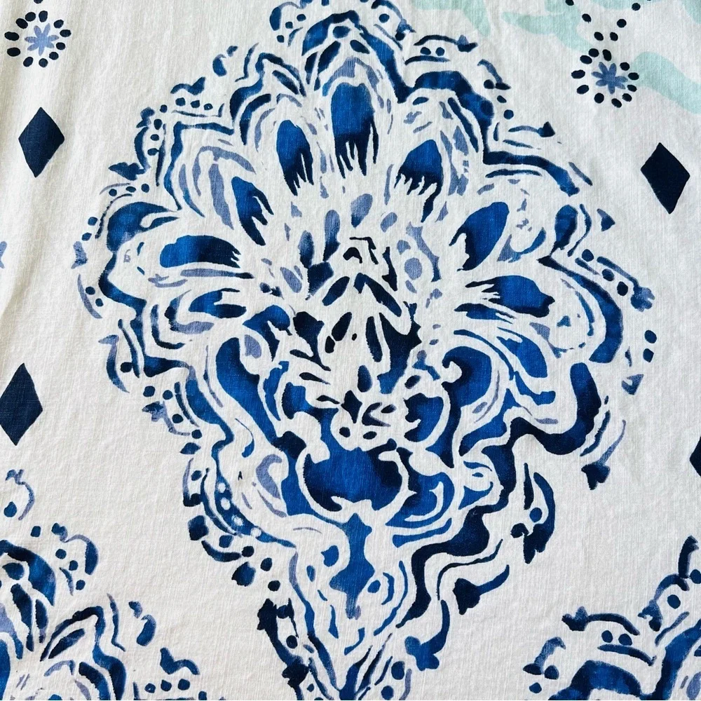 Pottery Barn PB Teen Kelly Slater Ocean Blue Floral Duvet Cover TWIN